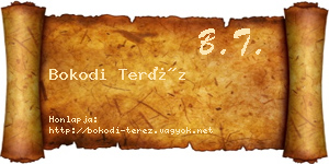 Bokodi Teréz névjegykártya